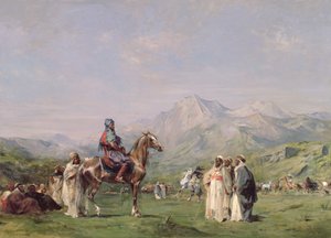 阿特拉斯山脉的一个营地，1865年